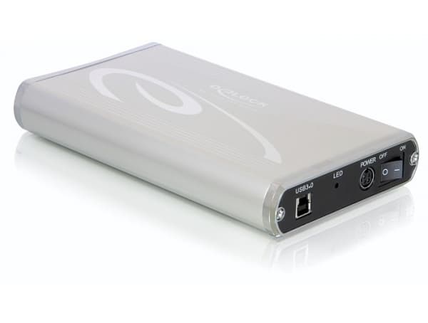 Delock 3.5" External Enclosure SATA HDD to USB 3.0 - Drevkabinett - 3.5" - SATA 3Gb/s - USB 3.0