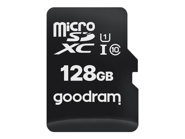 GOODRAM M1AA - Flash-minneskort (microSDXC till SD-adapter inkluderad) - 128 GB - UHS-I U1 / Class10 - mikroSDXC UHS-I