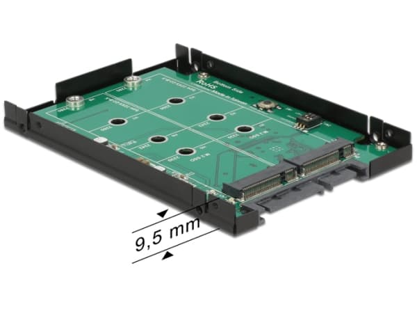 Delock Converter 22 pin > M.2 NGFF - Diskkontroller - SATA 6Gb/s - RAID RAID 0, 1, JBOD - SATA 6Gb/s