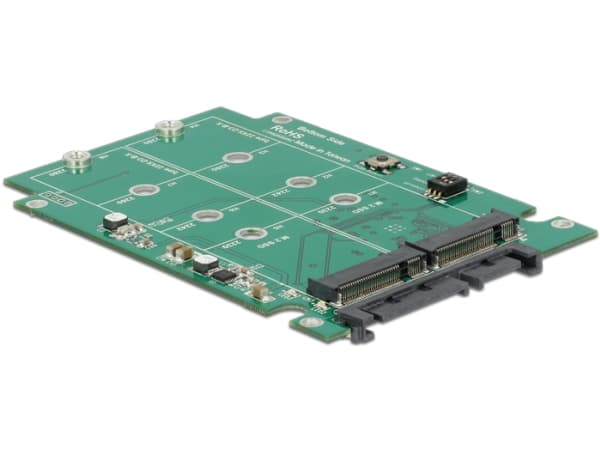 Delock Converter 22 pin > M.2 NGFF - Diskkontroller - SATA 6Gb/s - RAID RAID 0, 1, JBOD - SATA 6Gb/s