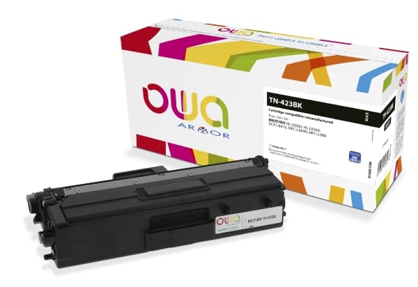 OWA K18064OW - Svart - kompatibel - tonerpatron (alternativ for: Brother TN423BK) - for Brother DCP-L8410, HL-L8260, HL-L8360, MFC-L8690, MFC-L8900