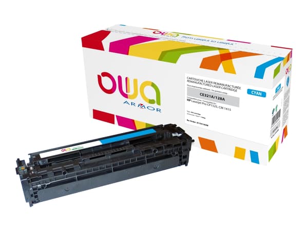 OWA - Cyan - kompatibel - återanvänd - tonerkassett (alternativ för: HP CE321A) - för HP Color LaserJet Pro CP1525n, CP1525nw; LaserJet Pro CM1415fn,