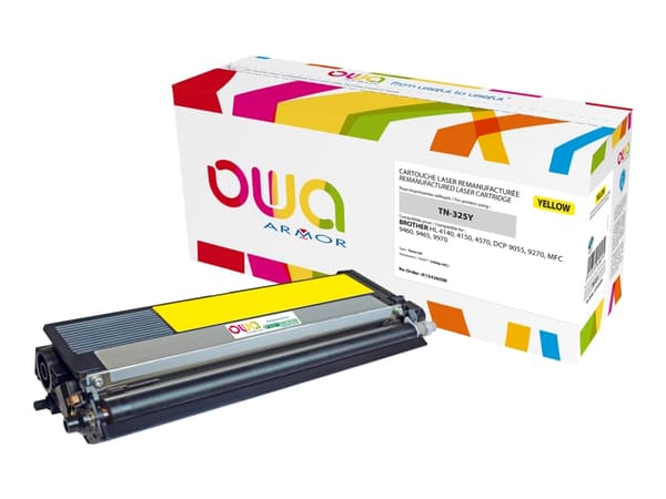 OWA - Gul - kompatibel - gjenfabrikert - tonerpatron (alternativ for: Brother TN325Y) - for Brother DCP-9055, DCP-9270, HL-4140, HL-4150, HL-4570, MF