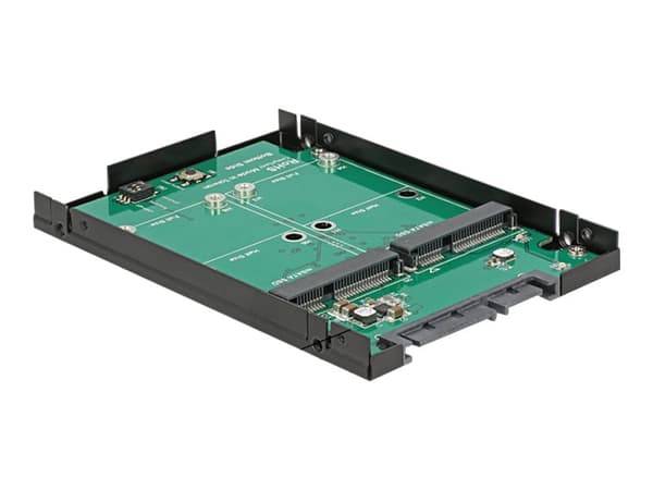 DeLOCK 62594, Musta, Vihreä, Asmedia ASM1092R, 0, 1, JBOD, 6 Gbit/s