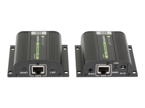 TECHly IDATA EXT-E70POED - Lähetin ja vastaanotin - video/audio/infra-laajennin - HDMI - jopa 40 m:n etäisyys