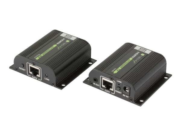 TECHly IDATA EXT-E70POED - Lähetin ja vastaanotin - video/audio/infra-laajennin - HDMI - jopa 40 m:n etäisyys