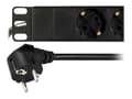 Miniatyrbilde 4 av 5: DELTACO GT-8529 - Strømfordelingslist (kan monteres i rack) - 4000 watt - inngang: power CEE 7/7 - utgangskontakter: 8 - 1U - 19" - 2 m kabel - svart