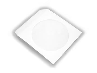 MediaRange BOX62, Suojakotelo, 1 levyt, Valkoinen, Paperi, 120 mm, 125 mm