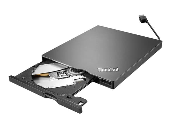 Lenovo ThinkPad UltraSlim USB DVD Burner - Levyke - DVD±RW (±R DL) / DVD-RAM - SuperSpeed USB 3.0 - ekstern - CRU