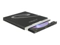 Miniatyrbild 1 av 5: Delock External Enclosure for Ultra Slim SATA Drives 9.5 mm - Diskenhet - DVD±RW (±R DL) / DVD-RAM / BD-ROM - SuperSpeed USB 3.1 Gen 1 - extern - sva