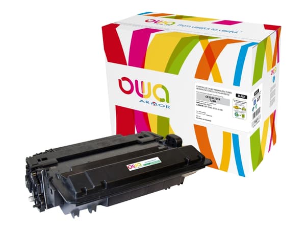 OWA - Svart - kompatibel - återanvänd - tonerkassett (alternativ för: HP 55X) - för HP LaserJet Enterprise MFP M525; LaserJet Enterprise Flow MFP M52