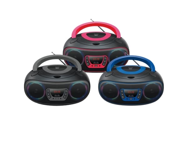 Denver TCL-212BT PINK, 1,19 kg, Musta, Vaaleanpunainen, Kannettava CD-soitin