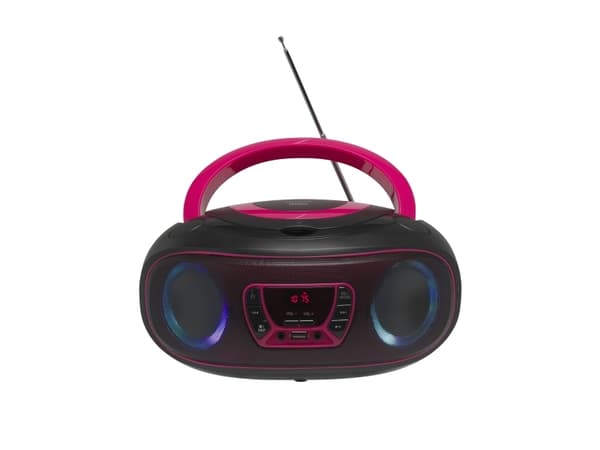 Denver TCL-212BT PINK, 1,19 kg, Musta, Vaaleanpunainen, Kannettava CD-soitin