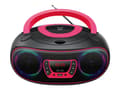 Pikkukuva 1 / 5: Denver TCL-212BT PINK, 1,19 kg, Musta, Vaaleanpunainen, Kannettava CD-soitin