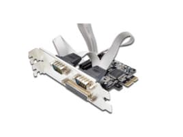 MicroConnect - Parallell/seriell adapter - PCIe 2.0 - parallell x 1 + seriel x 2