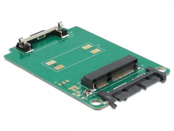DeLOCK Converter Micro SATA 16 Pins > mSATA full størrelse - Lagringskontroll - mSATA - SATA 3Gb/s - SATA 3Gb/s