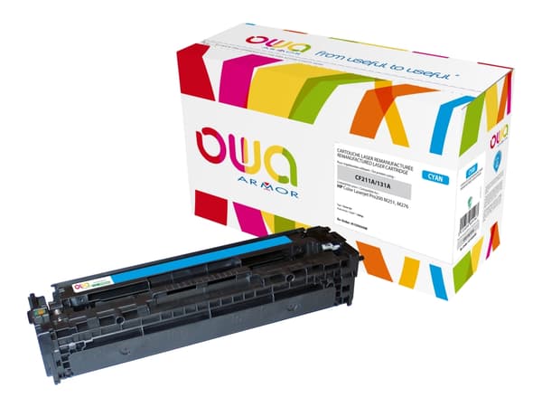 OWA - Cyan - kompatibel - gjenfabrikert - tonerpatron (alternativ for: HP 131A) - for HP LaserJet Pro 200 M251n, 200 M251nw, 200 M276nw, MFP M276n, M