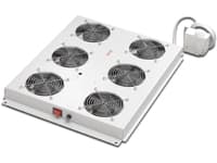 Digitus DN-19 FAN-6-SRV - Racktak med 2 fläktar - med 6 kylfläktar, termostat - ljusgrå, RAL 7035 - 19"