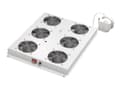 Miniatyrbild 1 av 5: Digitus DN-19 FAN-6-SRV - Racktak med 2 fläktar - med 6 kylfläktar, termostat - ljusgrå, RAL 7035 - 19"