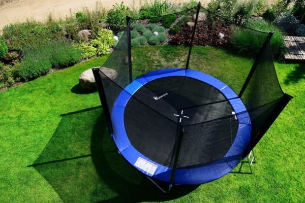 Funfit Garden trampoline for children with external net and 252 cm ladder