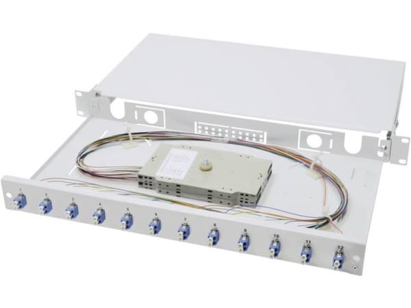 DIGITUS DN-96331/9 - Spleiseboks for fiberoptikk - 1U - 19"