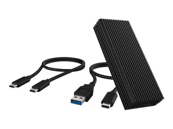 ICY BOX IB-1916M-C32 - Drevkabinett - M.2 - M.2 NVMe Card / PCIe 3.0 (NVMe) - USB-C - svart