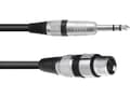 Miniatyrbild 1 av 2: Omnitronic 30225180 XLR Adapterkabel [1x XLR-Buchse 3 polig - 1x Klinkenstecker 6.3 mm (stereo)] 0.90 m Schwarz (30225180)