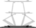 Miniatyrbild 5 av 5: SpeaKa Professional SP-9067772, 200 x 200 mm, 400 x 400 mm, -15 - 7°, -60 - 60°, Stål, Svart
