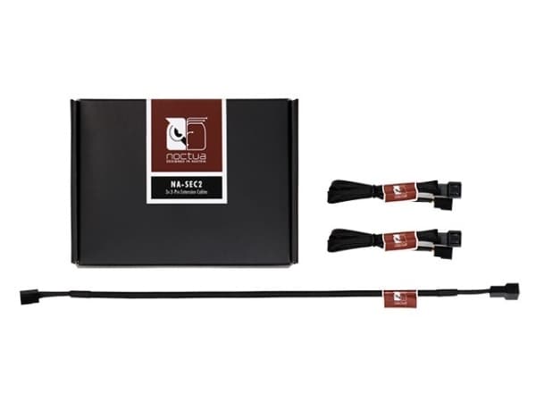 Noctua NA-SEC2 - Jatkojohto tuulettimen virransyötölle - 3-PIN sisäinen jännite (naaras) - 3-PIN sisäinen jännite (uros) - 30 cm