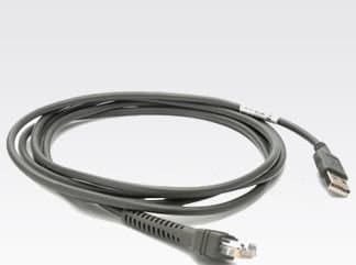 Motorola - USB-kabel - USB (han) till RJ-45 (han) - 2.1 m - grå - för Symbol DS9808, LS1203, LS2208, LS7808, LS9203i, LS9208i