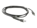 Miniatyrbild 1 av 5: Motorola - USB-kabel - USB (han) till RJ-45 (han) - 2.1 m - grå - för Symbol DS9808, LS1203, LS2208, LS7808, LS9203i, LS9208i