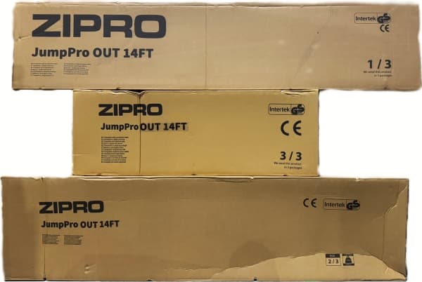 Utendørs trampoline Zipro Jump Pro med utvendig mesh 14FT 435cm + GRATIS skoveske!