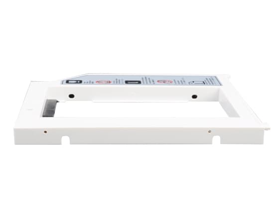 SilverStone Treasure TS08 - Adapter för lagringsfack - 2.5" - 5,25-tums Slim Line till 2,5-tums - vit