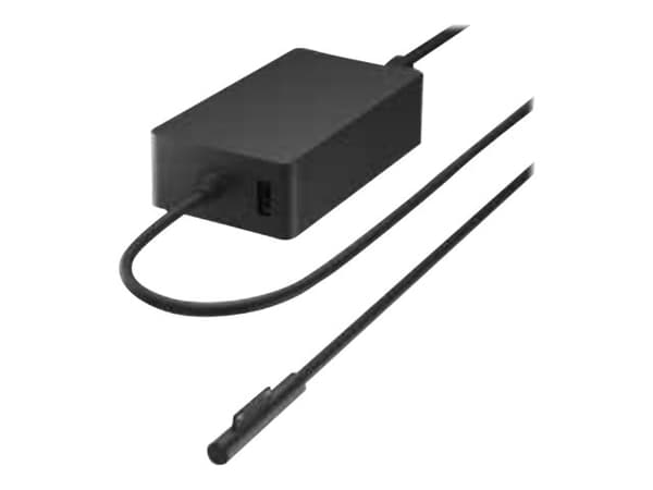 Microsoft - Strømadapter - 24 watt - kommersiell - for Surface Go, Go 3 Sort