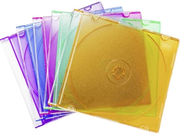 Basetech CD Hülle 1 CD/DVD/Blu-Ray Kunststoff Blau, Standard-Grün (seidenmatt), Orange, Pink, Purpur 1 St. (B x K x T) 141 x 123 x 5 mm BT-2267606 (B