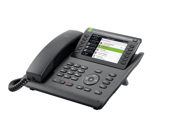 Unify OpenScape Desk Phone CP700 - VoIP-telefon - med Bluetooth interface - 3-riktad samtalsförmåg - SIP - svart