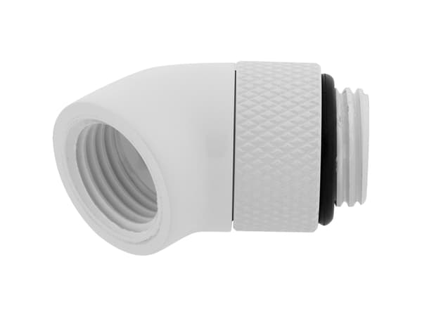 CORSAIR Hydro X Series 45° Rotary Adapter - Armatur for væskekjølesystem - hvit (en pakke 2)