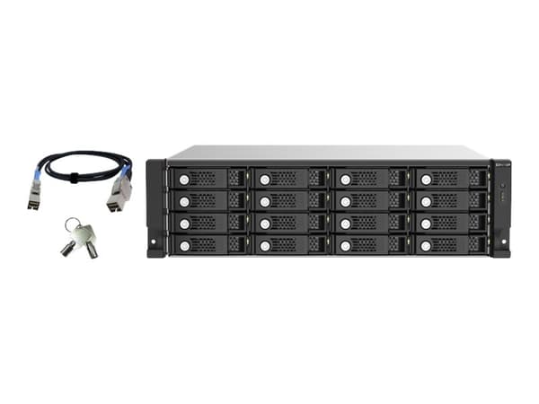 QNAP TL-R1620Sep-RP HDD-hölje Svart, Grå 2.5/3.5"