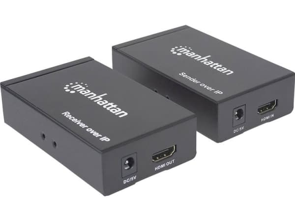Manhattan 207959, AV-sender og -mottaker, 180 m, Koblet med ledninger (ikke trådløs), HDCP