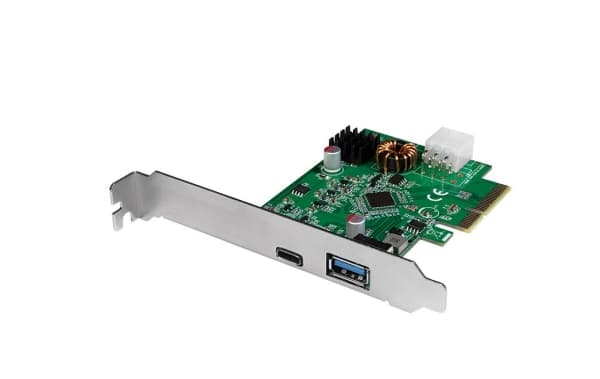 PCI EXPRESS-KORT USB 3.2 GEN2X1 1X USB-C PD 3.0 & 1X USB 3.0