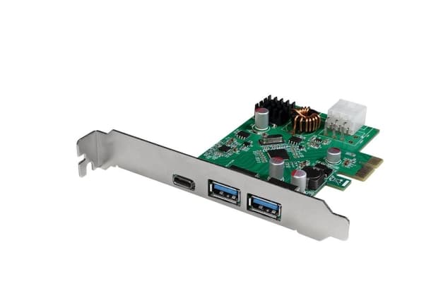 LogiLink PC0090 2+1-porter USB 3.0-kontrollerkort USB-C®, USB-A PCIe