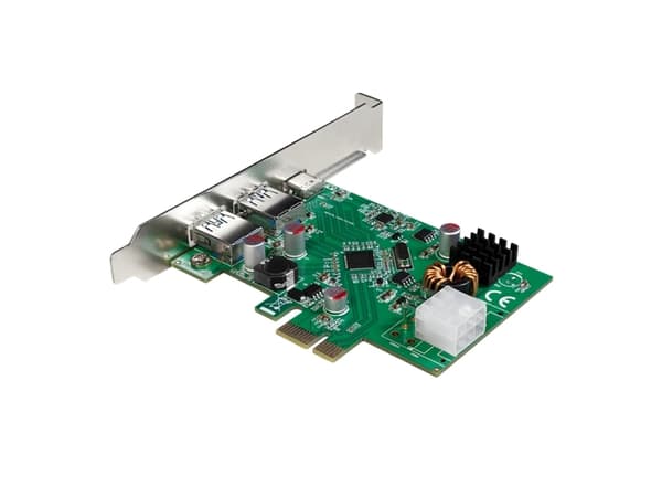 LogiLink PC0090 2+1-porter USB 3.0-kontrollerkort USB-C®, USB-A PCIe