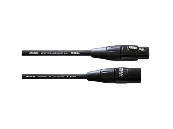 Cordial CIM 5 FM, XLR (3-pin), Hankjønn, XLR (3-pin), Hunkjønn, 5 m, Sort