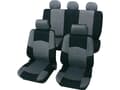 Miniatyrbilde 1 av 3: Petex 24274918 Classic Sædebetræk 17 dele Polyester Sort, Grå Førersædet , Passagersædet , Bagsædet