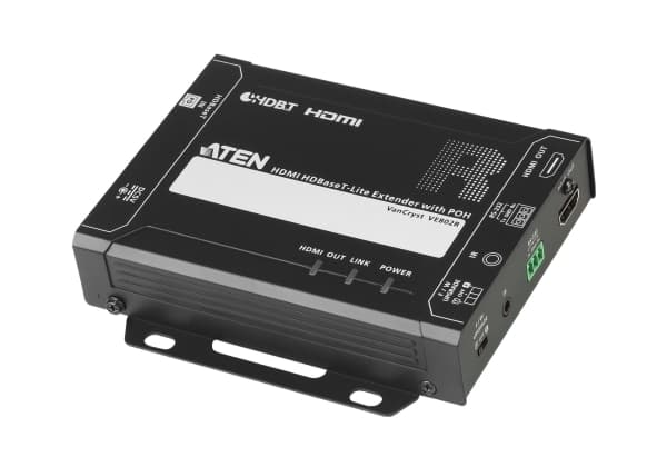 ATEN VE802R HDMI HDBaseT-Lite Receiver with POH - Video/lyd/infrarød/seriell-utvider - mottaker - HDMI, HDBaseT - opp til 70 m