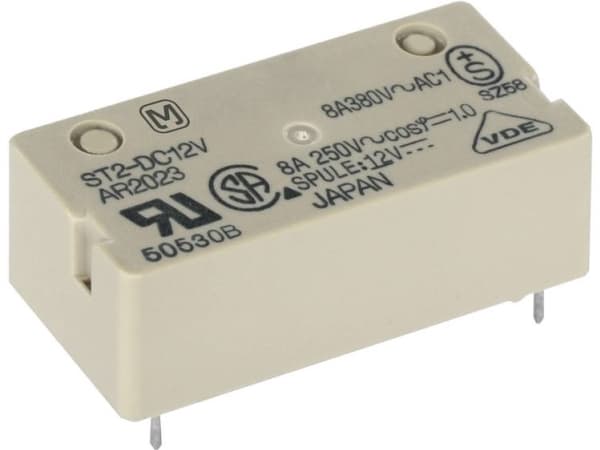 Panasonic ST224F Print relä 24 V/DC 8 A 2 x gränskontakt 1 st