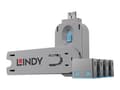Miniatyrbild 3 av 5: Lindy USB Port Blocker - USB-portblockerare - blå (paket om 4)