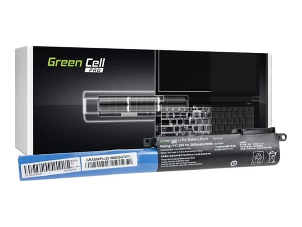 Green Cell PRO - Batteri til bærbar PC (tilsvarer: Asus A31N1519) - litiumion - 3-cellers - 2600 mAh - svart - for ASUS F540; R540; VivoBook F540; X5