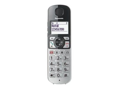 Panasonic KX-TGE522, DECT-puhelin, Johdoton puhelin, Kaiutinpuhelin, 150 entries, Soittajan tunnistus, Hopea