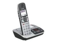 Panasonic KX-TGE522, DECT-puhelin, Johdoton puhelin, Kaiutinpuhelin, 150 entries, Soittajan tunnistus, Hopea